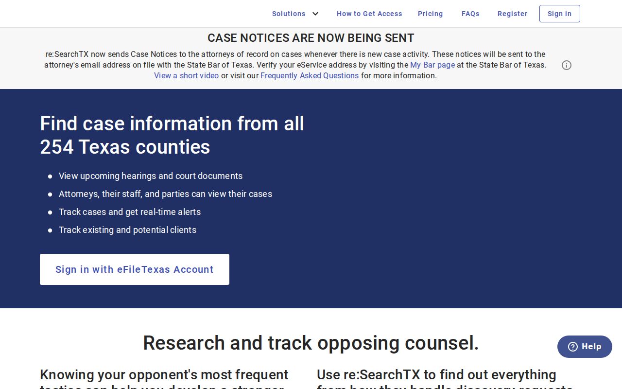 Lamb County case lookup through re SearchTX