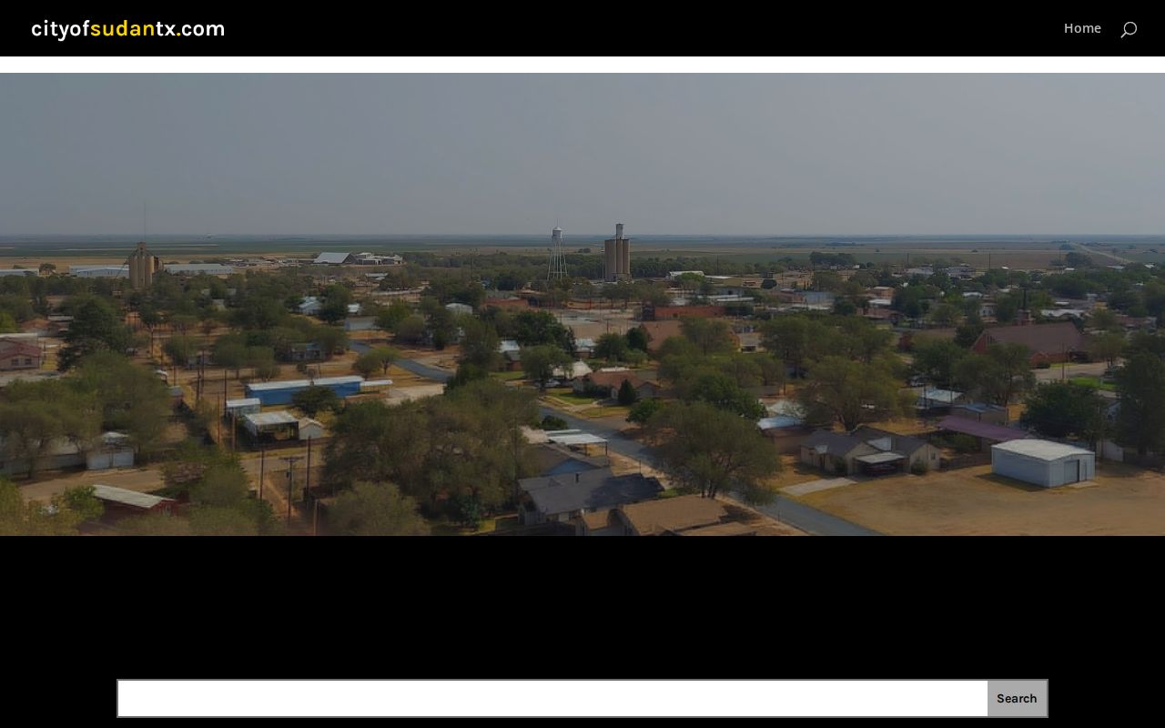 Official City of Sudan municipal website and public information route